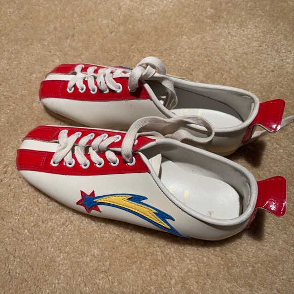 Vintage bowling shoes in vintage plaid Brunswick bag - Picture 2 of 10